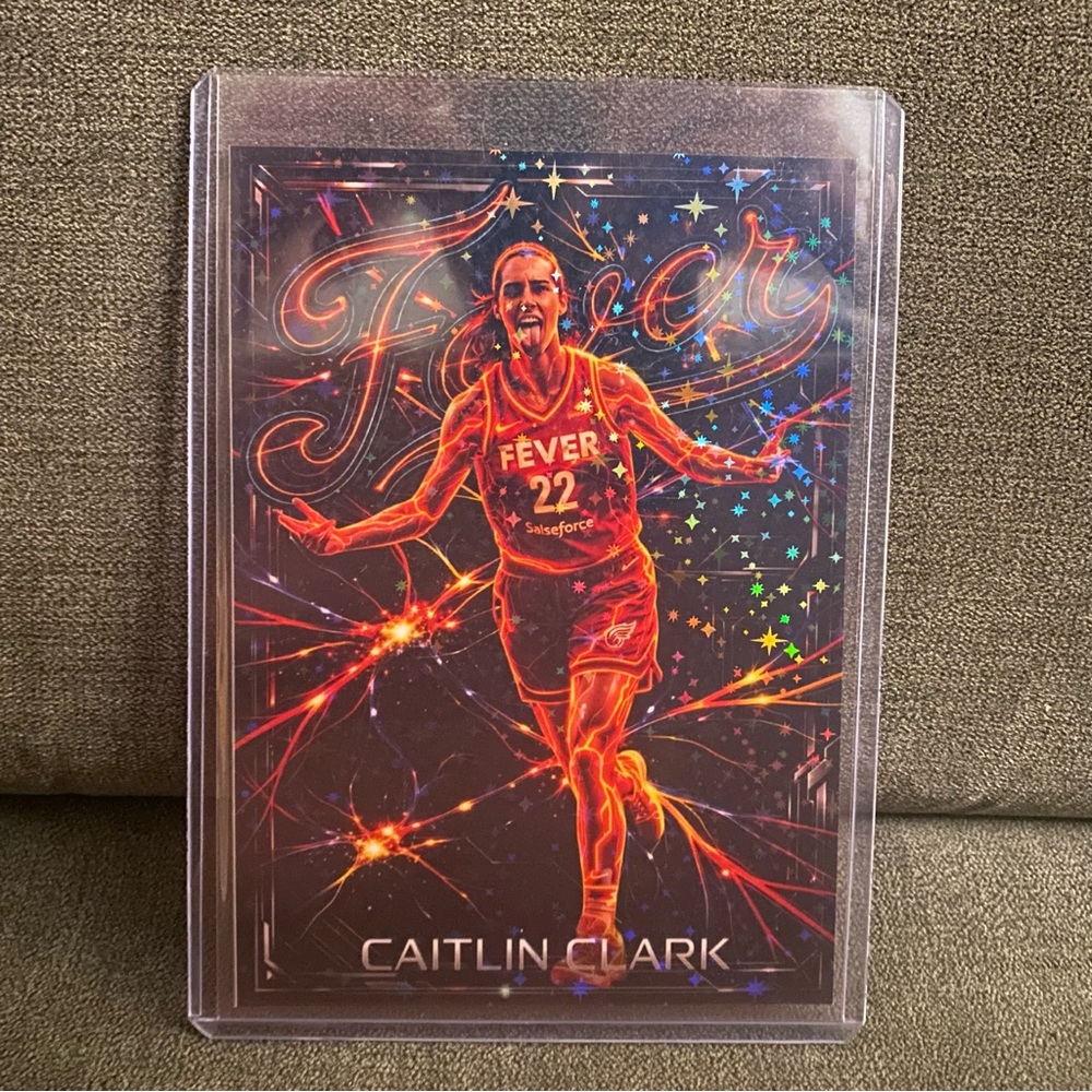 Jumbo Custom Caitlin Clark 4 by 6 in Star parallel card!! Fever WNBA